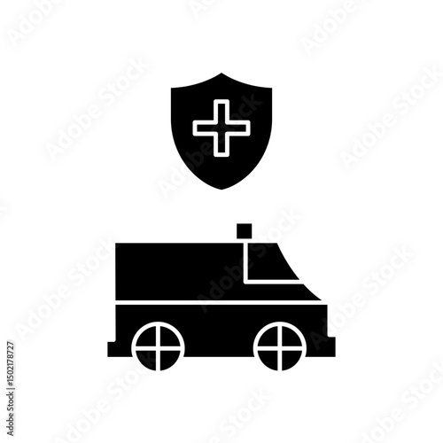 protected ambulance icon design