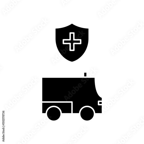 protected ambulance icon design