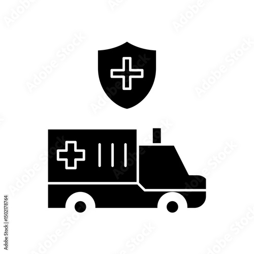 protected ambulance icon design