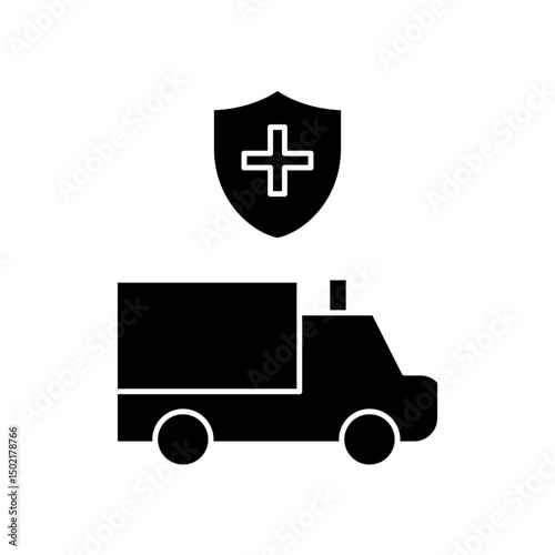 protected ambulance icon design