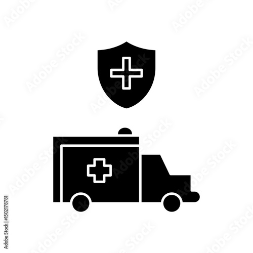 protected ambulance icon design