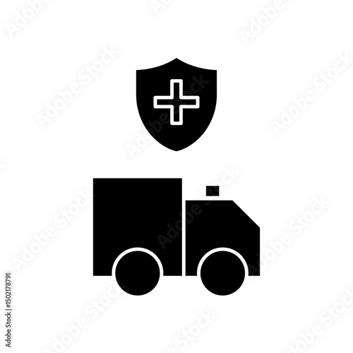 protected ambulance icon design