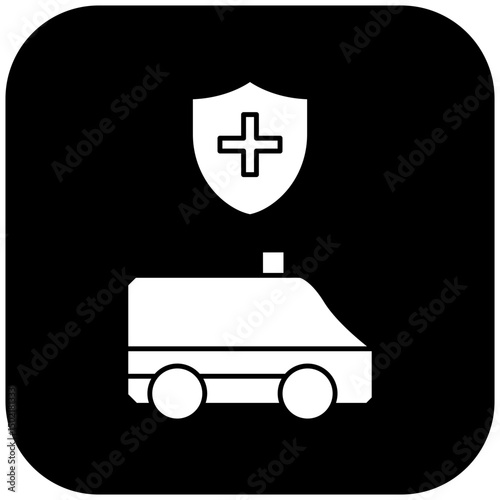  protected ambulance icon design