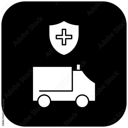  protected ambulance icon design