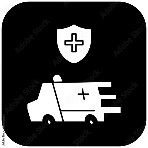  protected ambulance icon design