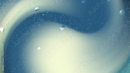 Blue and white abstract background with raindrop effect suitable for website banners, social media posts, and graphic design projects. Creates a modern and clean look.
