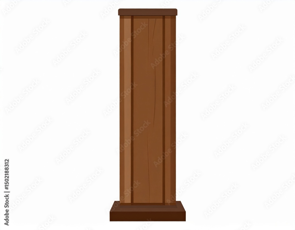 Brown Wooden Pillar Brown Wooden Pillar