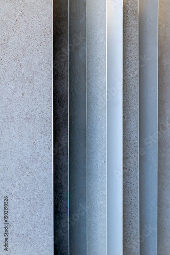 Multiple shades of industrial grey materials texture background