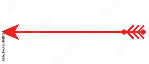 long arrow icon, flat style long and thin arrow icon.