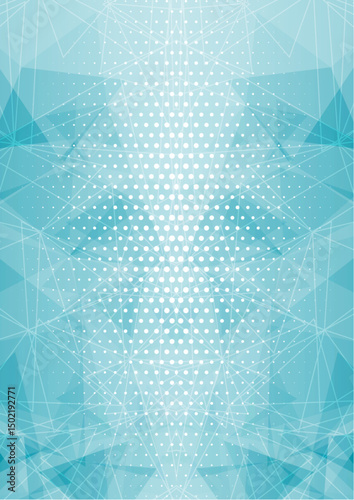 Abstract blue background with star design texture, a winter holiday illustration for a technology celebration card