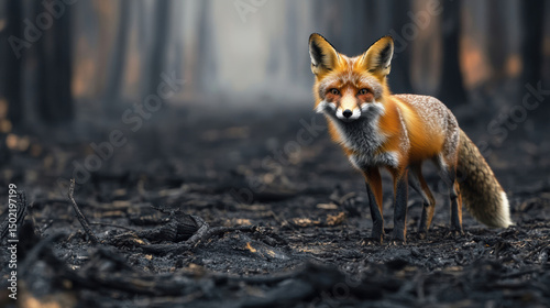 portrayal fox forest depth field blurs