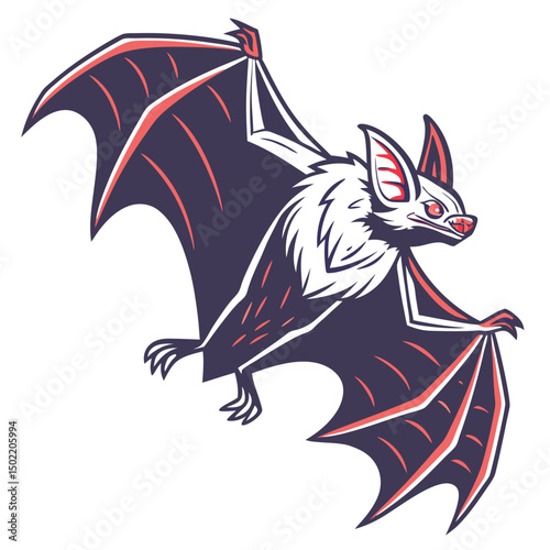 Wolf tribal tattoo vector illustration with black animal head design