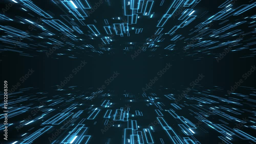 Information Stream Horizon Business Corporate Technology Background Loop