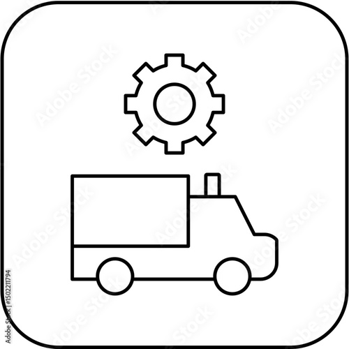ambulance settings icon design