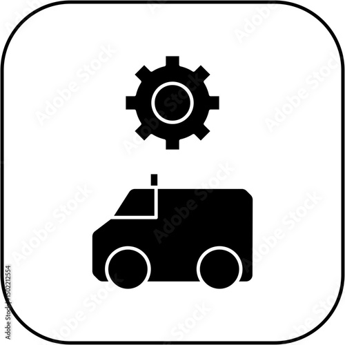 
ambulance settings icon design