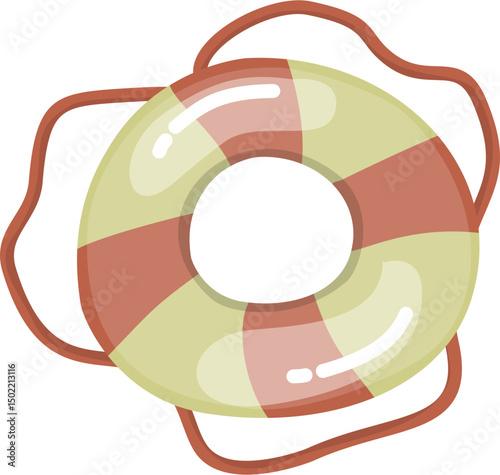 Cute striped life preserver