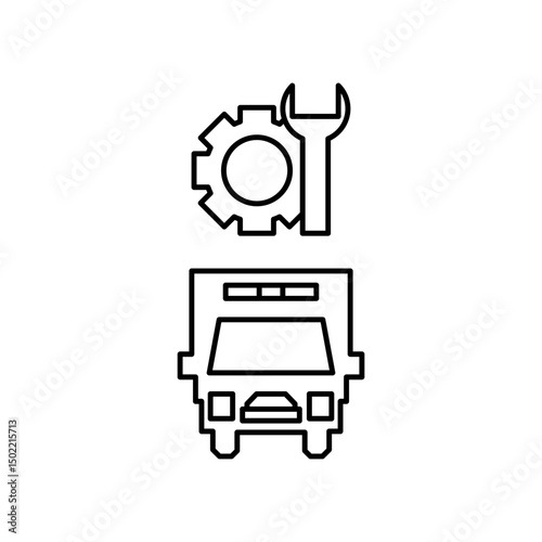ambulance repair icon design