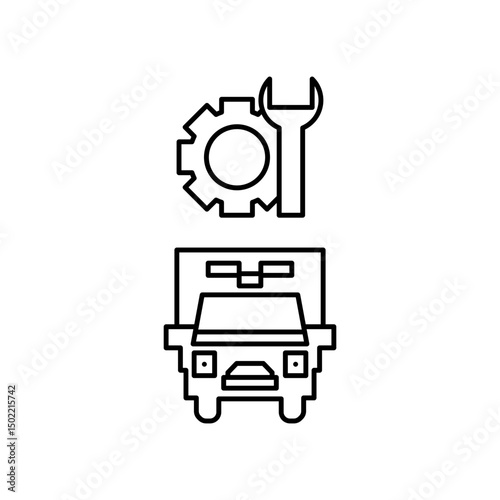 ambulance repair icon design