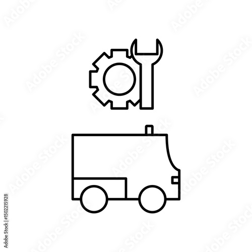 ambulance repair icon design