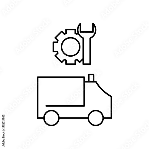 ambulance repair icon design