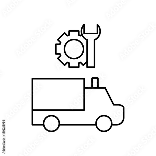 ambulance repair icon design
