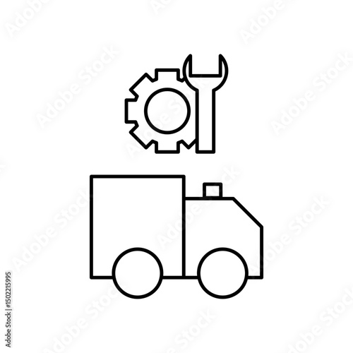 ambulance repair icon design