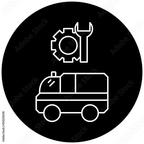 ambulance repair icon design