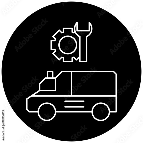 ambulance repair icon design