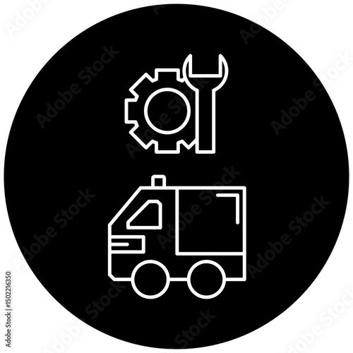 ambulance repair icon design