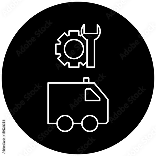 ambulance repair icon design
