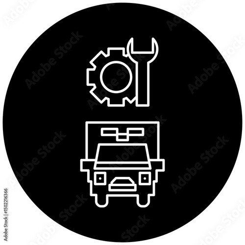 ambulance repair icon design
