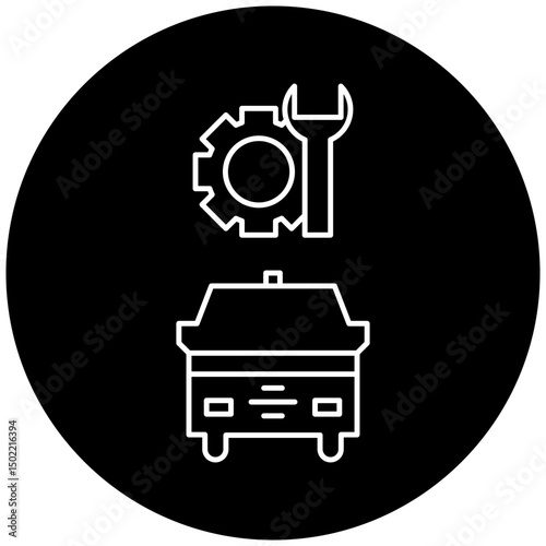 ambulance repair icon design