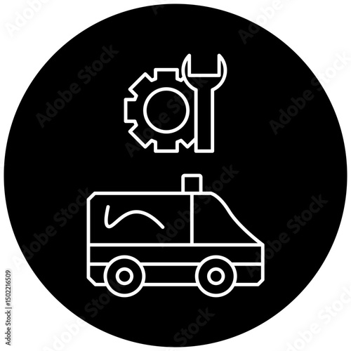 ambulance repair icon design
