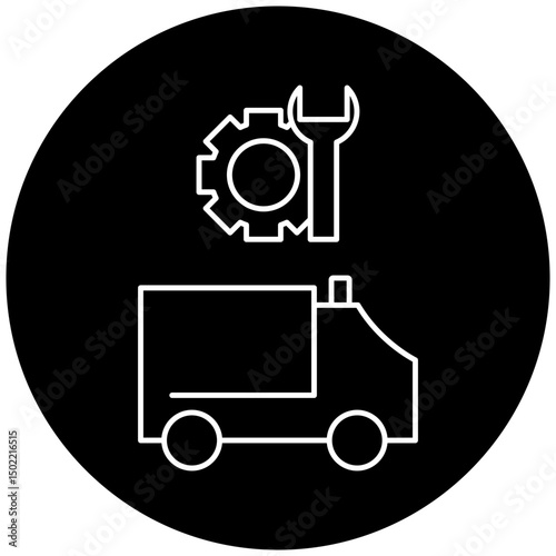 ambulance repair icon design