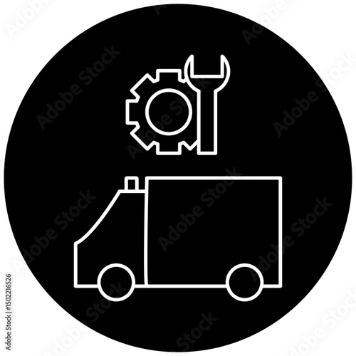 ambulance repair icon design