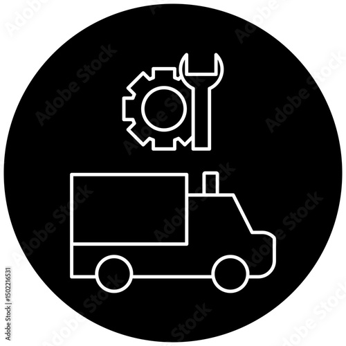 ambulance repair icon design