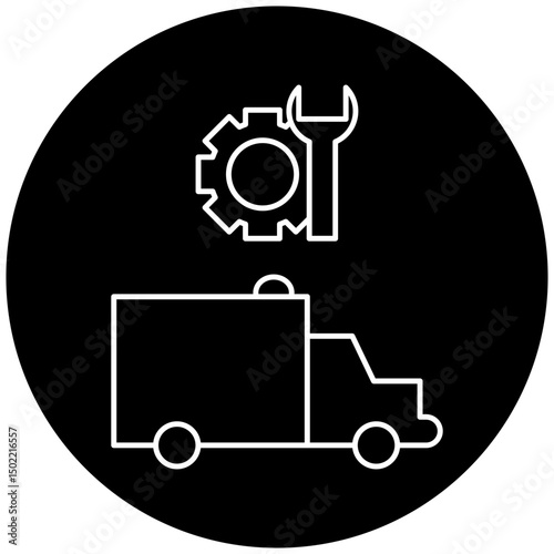 ambulance repair icon design