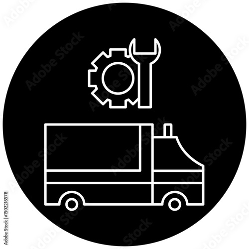 ambulance repair icon design