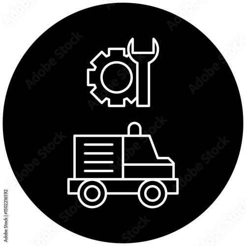 ambulance repair icon design