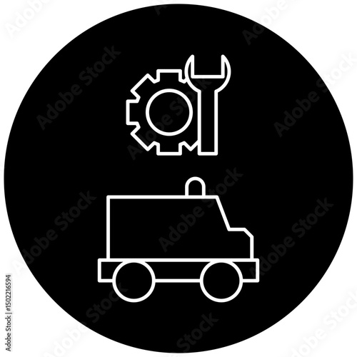 ambulance repair icon design