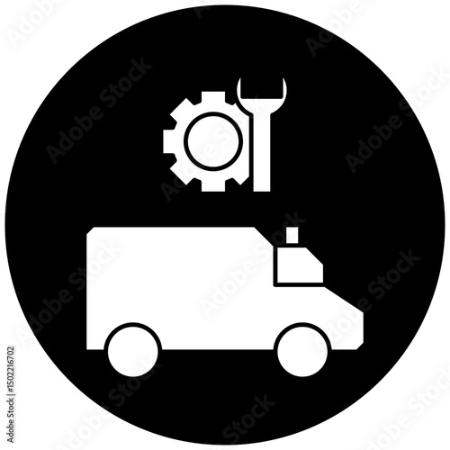 ambulance repair icon design