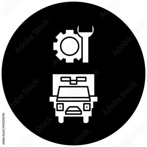 ambulance repair icon design