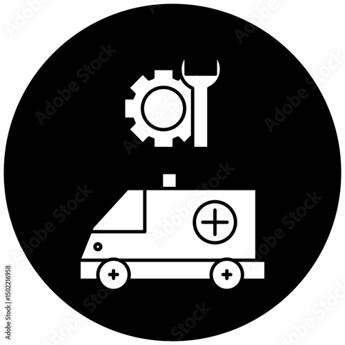 ambulance repair icon design