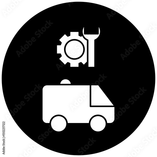 ambulance repair icon design