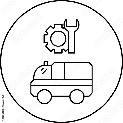 ambulance repair icon design