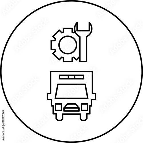 ambulance repair icon design