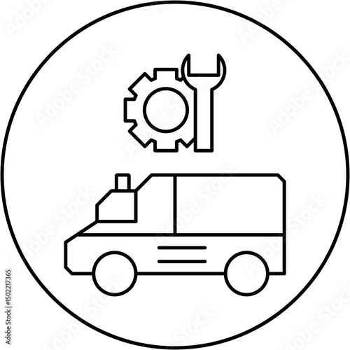 ambulance repair icon design