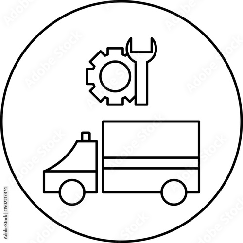 ambulance repair icon design
