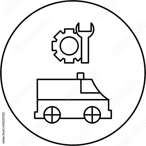 ambulance repair icon design