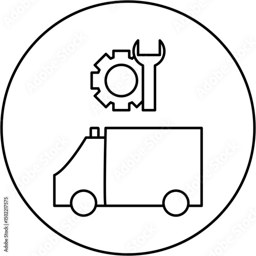 ambulance repair icon design